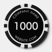 Werbung für Firmenlogos mit eigener Marke Pokerchips (Vorderseite)