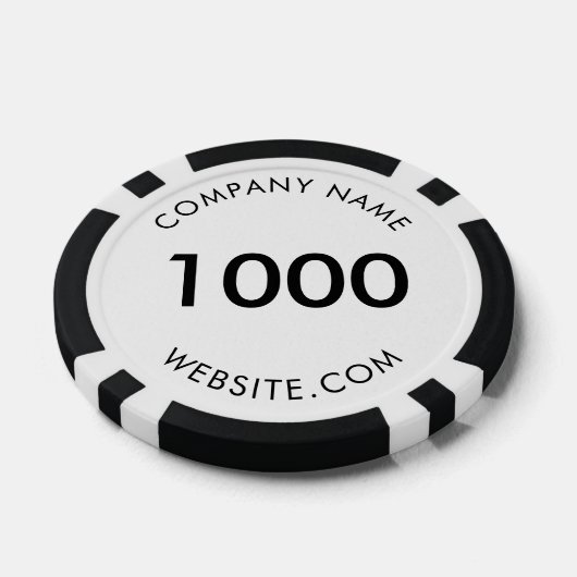 Werbung für Firmenlogos mit eigener Marke Pokerchips (Einzeln)