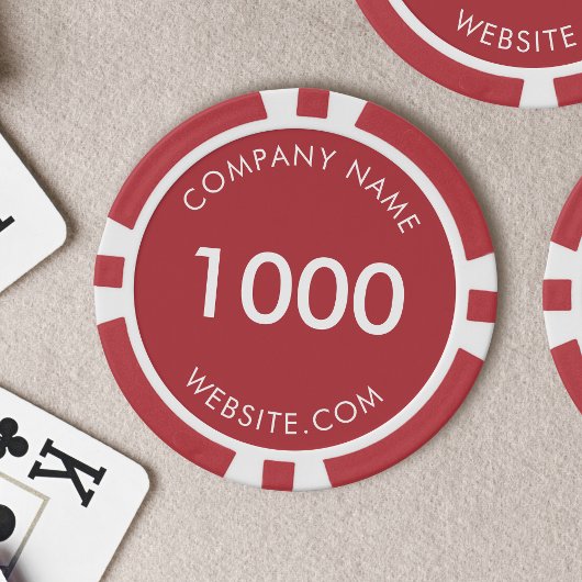 Werbung für Firmenlogos mit eigener Marke Pokerchips