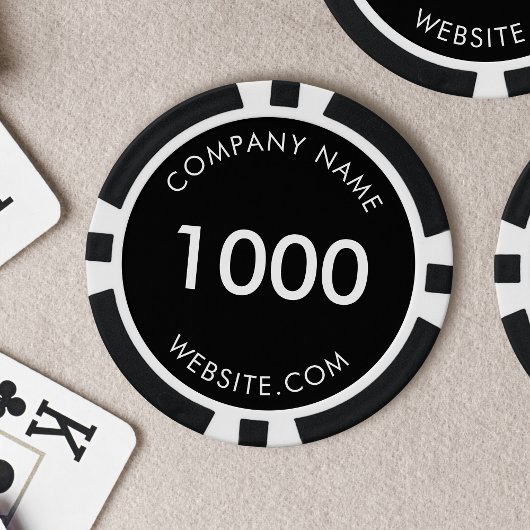 Werbung für Firmenlogos mit eigener Marke Pokerchips