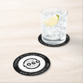 Werbung für Firmenlogos mit eigener Marke Runder Pappuntersetzer (Vor Ort)