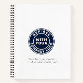 Werbung für Firmenlogos Notizblock (Vorderseite)