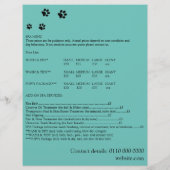 Werbung für Flyer Hunde und Katzen (Hinten)