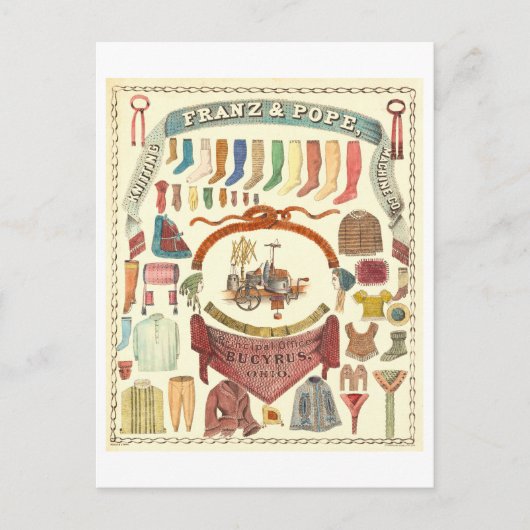 Werbung für Franz- und Papstknetmaschinen Postkarte (Vorderseite)