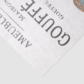 Werbung für französische Möbel Vintage Dekoration Seidenpapier (Detail)