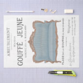 Werbung für französische Möbel Vintage Dekoration Seidenpapier (Handwerk)