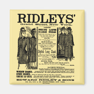 Werbung für Frauen/Kinder-Coat-Zeitungen Magnet