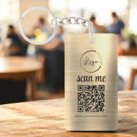 Werbung für Gold QR-Code-Business-Logos