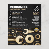 Werbung für Gold-Tools, Auto-Mechanik und Reparatu Flyer (Vorne)