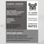 Werbung für Grauhunde, Hunde-Trainer Flyer (Vorne)