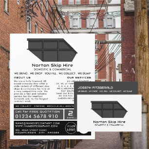 Werbung für Grauschwein, Skip/Dumpster Flyer