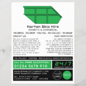 Werbung für Green Skip, Skip/Dumpster Company Flyer (Vorne)