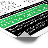 Werbung für Green Skip, Skip/Dumpster Company Poster (Ecke)