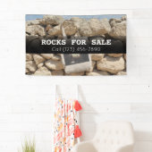 Werbung für große Felsen für den Verkauf von Lands Banner (Insitu)