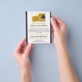 Werbung für handgefertigte Seifen, Kerzen und Seif Flyer (Gruppe)