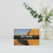 Werbung für Hay Bales für Visitenkarten von Handel Visitenkarte (Stehend Vorderseite)