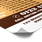 Werbung für Heartwood, Holz/Holz/Holzgarten Poster (Ecke)