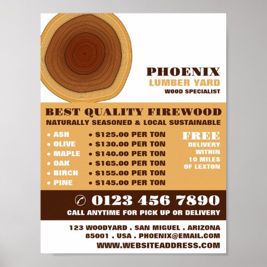 Werbung für Heartwood, Holz/Holz/Holzgarten Poster (Vorne)