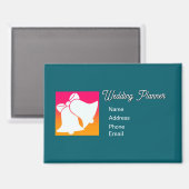 Werbung für Hochzeitsplaner Magnet (Vorderseite/Rückseite)