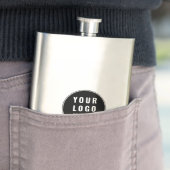 Werbung für Ihr Firmenlogo und Ihr Unternehmen Flachmann (Beispiel)