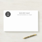 Werbung für Ihr Firmenlogo und Ihre Firmenwebsite Post-it Klebezettel (Auf Schreibtisch)