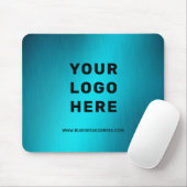 Werbung für Ihr Logo hier Business Aquamarin Metal Mousepad (Mit Mouse)
