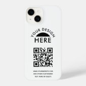 Werbung für Ihr Logo und QR-Code iPhone Hülle (Rückseite)