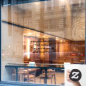 Werbung für Ihre sozialen Medien Fensteraufkleber (Café-Fenster)