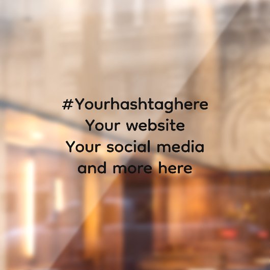 Werbung für Ihre sozialen Medien Fensteraufkleber (Blatt 2)