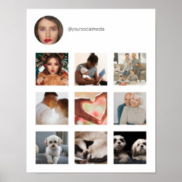 Werbung für Ihre sozialen Medien Poster