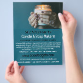 Werbung für Jar Candle, Candle & Soap Maker Flyer (Hand)