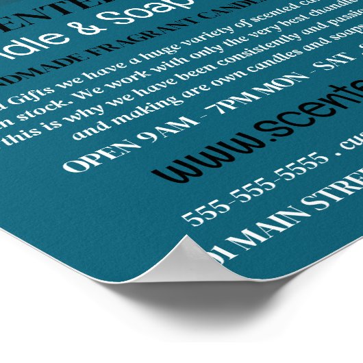 Werbung für Jar Candle, Candle & Soap Maker Poster (Ecke)