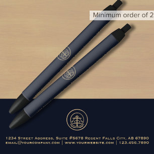 Werbung für klassische Blaue Navy-Logo Kugelschreiber
