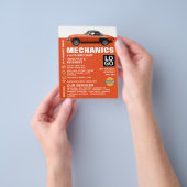 Werbung für klassische Fahrzeuge, Auto und Reparat Flyer (Gruppe)