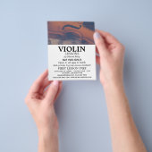 Werbung für klassische Violine und Violine Flyer (Gruppe)