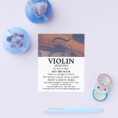 Werbung für klassische Violine und Violine Flyer (Einzeln)