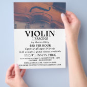 Werbung für klassische Violine und Violine Flyer (Hand)