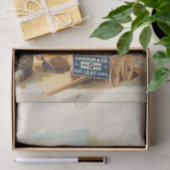 Werbung für Landtiere und Vintage Kinder Seidenpapier (Geschenk)