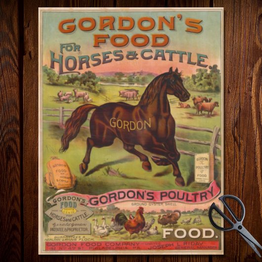 Werbung für landwirtschaftliche Lebensmittel Seidenpapier