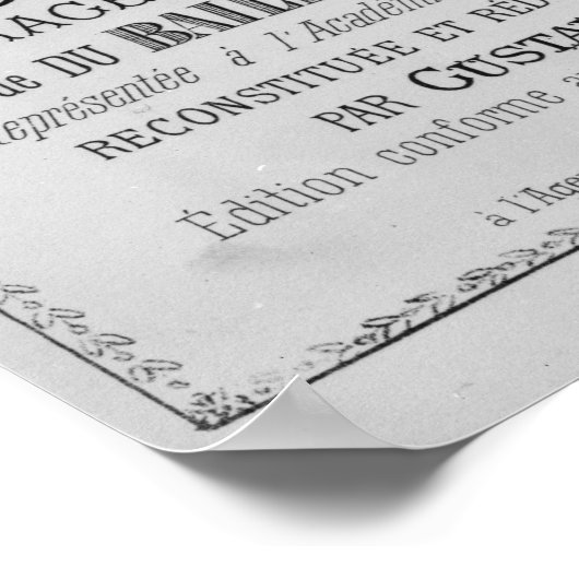 Werbung für "Les Danaides" Poster (Ecke)