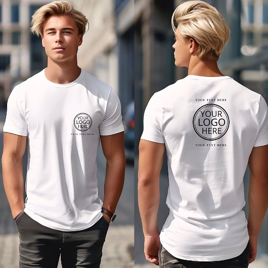 Werbung für Logos und Text T-Shirt