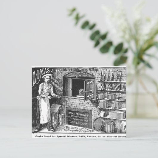 Werbung für Lomas und Co. Postkarte (Stehend Vorderseite)