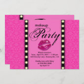 Werbung für Makeup-Party Einladungen (Vorne/Hinten)