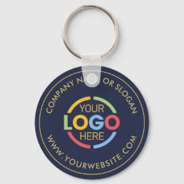 Werbung für Minimalistische Business-Logos Navy Bl Schlüsselanhänger