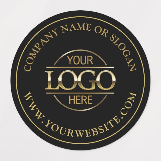 Werbung für Minimalistische Firmenlogos Etiketten (Design 2)