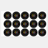 Werbung für Minimalistische Firmenlogos Etiketten (Blatt)