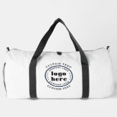 Werbung für Minimalistische Logos von White Compan Duffle Bag (Rückseite)
