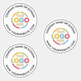 Werbung für Minimalistische Schwarz-weiße Firmenlo Etiketten