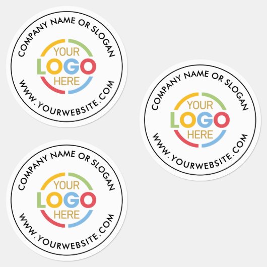 Werbung für Minimalistische Schwarz-weiße Firmenlo Etiketten (Gruppe)