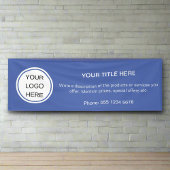 Werbung für moderne Firmenlogos Blau Banner